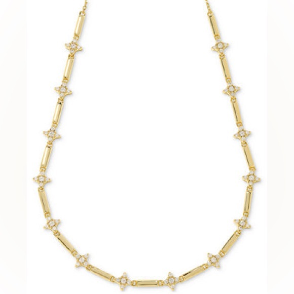 Kendra Scott Jewelry - NWOT Holland Gold Strand Necklace in White
CZ